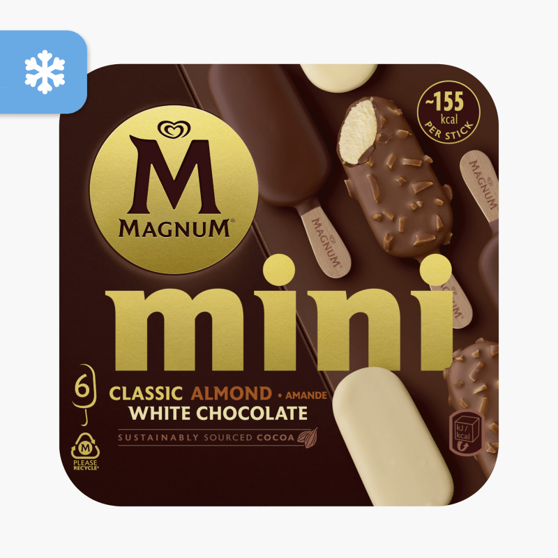 Magnum Mini - Classic, almond, white x6 (254.2g)