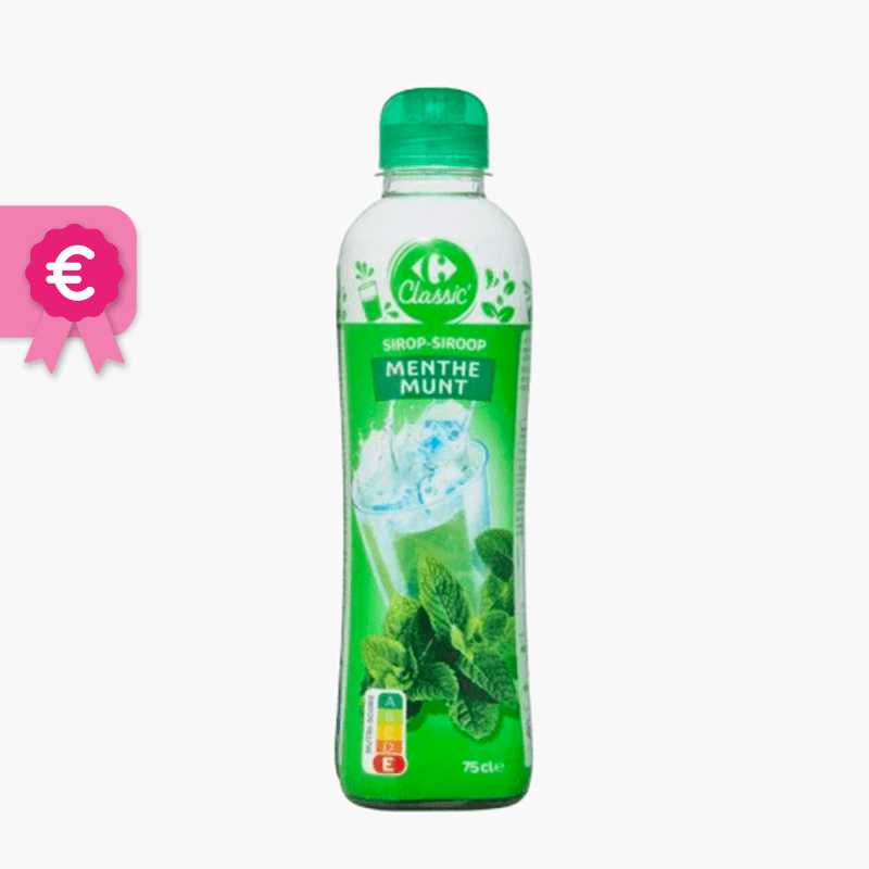 Carrefour- Sirop de menthe (75cl)