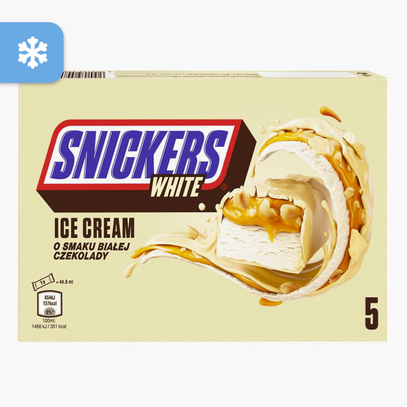 Snickers White Ice Cream 223ml (5x44,6ml)