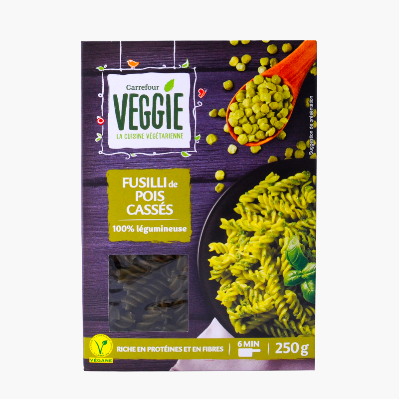 Carrefour Veggie - Fusilli de pois cassé (250g)