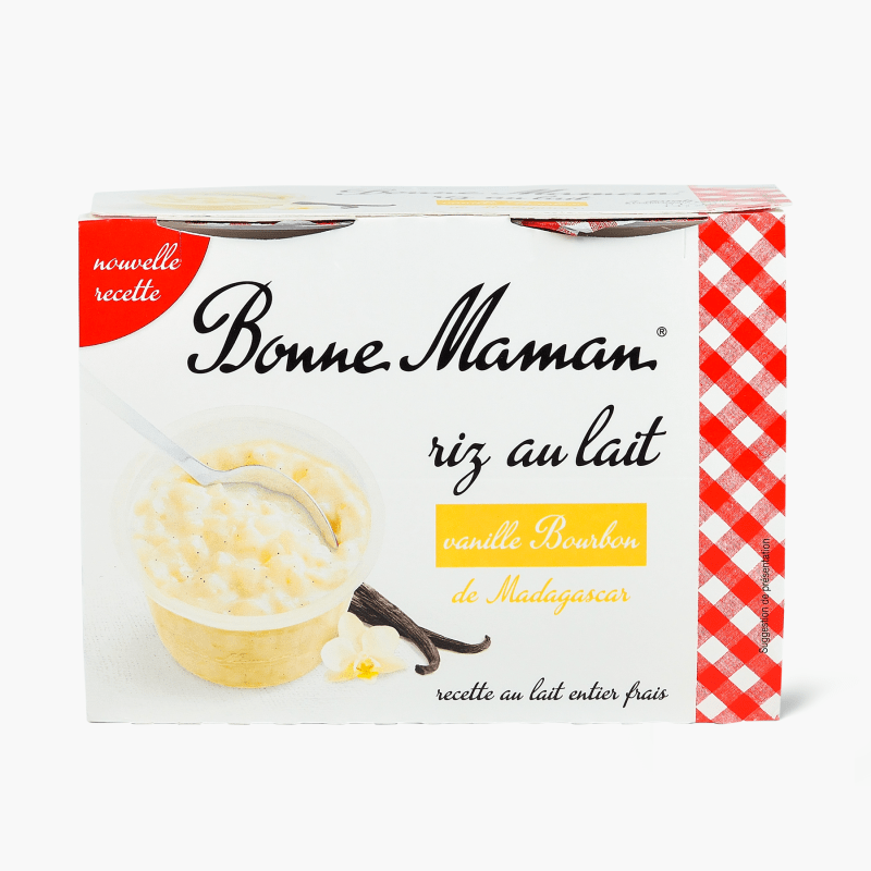 Bonne Maman - Riz au lait à la vanille (4x100g)