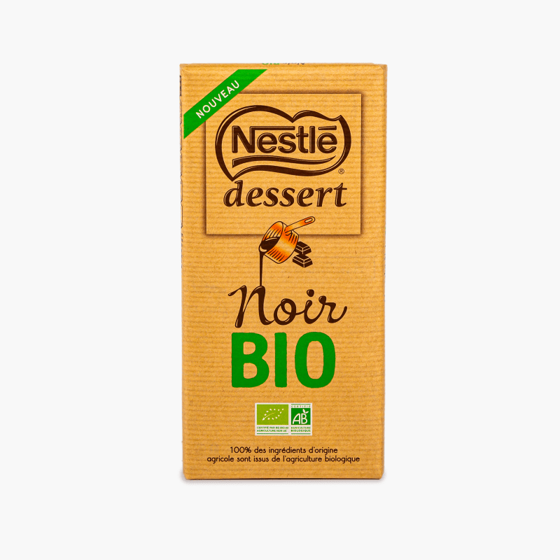 Nestlé - Tablette de chocolat noir à pâtisser Bio (170g)