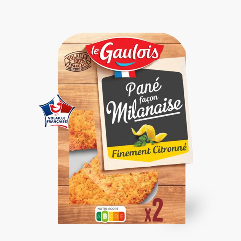 Le Gaulois - Panés de volaille façon milanaise citronné (2x100g)