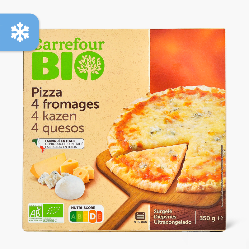 Carrefour Bio - Pizza 4 fromages (350g)