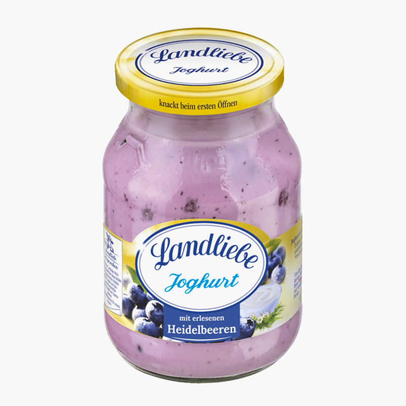 Landliebe Joghurt mit Heidelbeeren 3,8% Fett. 500g