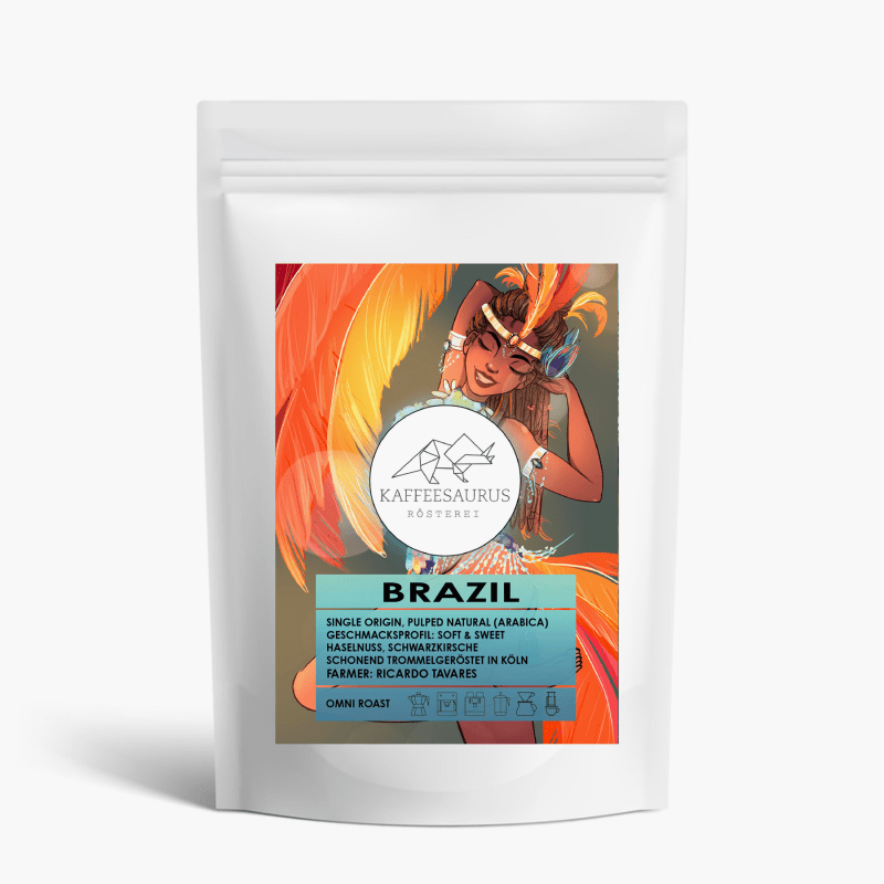 Kaffeesaurus Rösterei Brazil OMNI-Röstung Ganze Bohne 250g