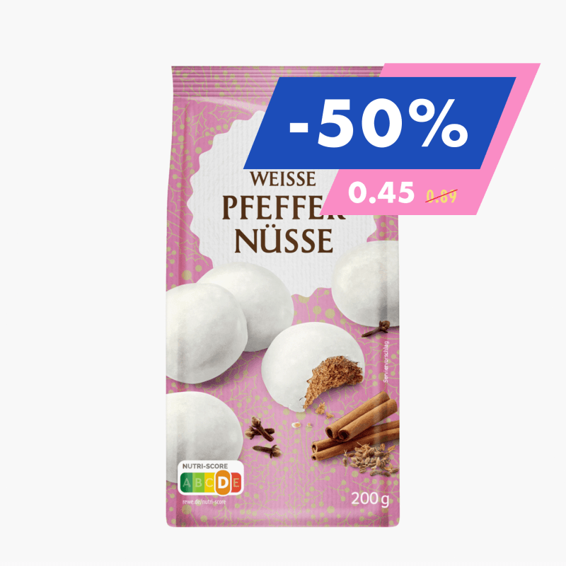 Rewe Beste Wahl weiße Pfeffernüsse 200g