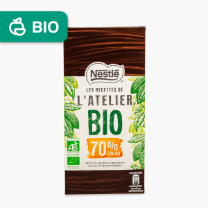 Nestlé - Tablette de chocolat noir 70% Bio (80g)