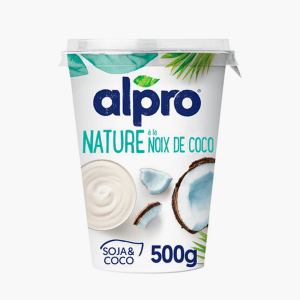 Alpro - Dessert végétal soja nature noix de coco (500g) Alpro - Dessert végétal soja nature noix de coco (500g)