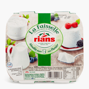 Rians - Fromage blanc Faisselle 6% MG (4x100g) Rians - Fromage blanc Faisselle 6% MG (4x100g)