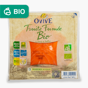 Ovive - Truite fumée de France Bio (90g) Ovive - Truite fumée de France Bio (90g)