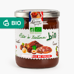 Lucien Georgelin - Pâte à tartiner aux noisette Bio (400g) Lucien Georgelin - Pâte à tartiner aux noisette Bio (400g)