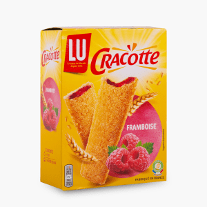 Lu Cracotte - Cracottes fourrées à la framboise (200g) Lu Cracotte - Cracottes fourrées à la framboise (200g)
