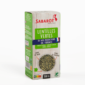 Sabarot - Lentilles vertes de France Chaperon Rouge (500g) Sabarot - Lentilles vertes de France Chaperon Rouge (500g)