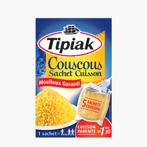 Tipiak - Couscous sachet cuisson 10min (5x100g) Tipiak - Couscous sachet cuisson 10min (5x100g)