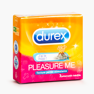 Durex - Préservatifs perlés Pleasure Me (x3)