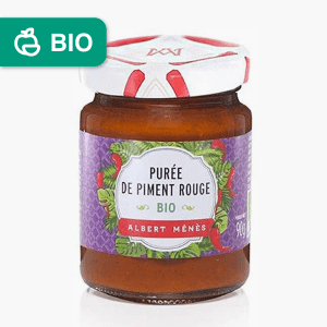 Albert Ménès - Purée de piment rouge extra-forte Bio (90g) Albert Ménès - Purée de piment rouge extra-forte Bio (90g)