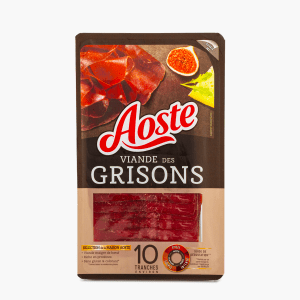 Viandes des Grisons IGP - 10 tranches - Aoste (80g) Viandes des Grisons IGP - 10 tranches - Aoste (80g)
