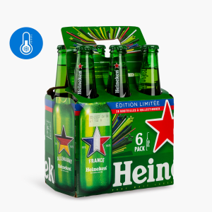 Heineken - Pack x 6 - Bières blondes 5% (6x33cl) Heineken - Pack x 6 - Bières blondes 5% (6x33cl)