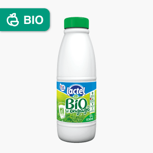 Lait UHT écrémé bio - Lactel (1l) Lait UHT écrémé bio - Lactel (1l)