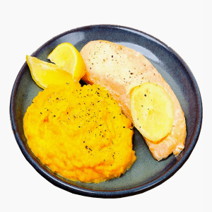 Le Protéiné - Saumon fondant et purée de carottes (360g) Le Protéiné - Saumon fondant et purée de carottes (360g)