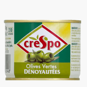 Crespo - Olives vertes dénoyautées (85g) Crespo - Olives vertes dénoyautées (85g)