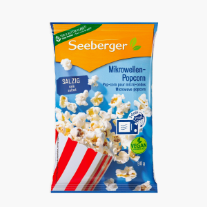 Pop-corn salé pour micro-ondes - Seeberger (90g) Pop-corn salé pour micro-ondes - Seeberger (90g)