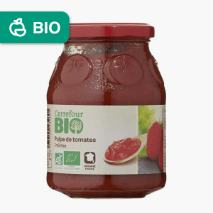 Carrefour - Sauce à la pulpe de tomates fraîches Bio (400g) Carrefour - Sauce à la pulpe de tomates fraîches Bio (400g)