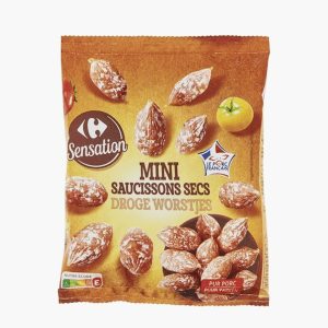 Mini saucissons secs - Carrefour (75g) Mini saucissons secs - Carrefour (75g)