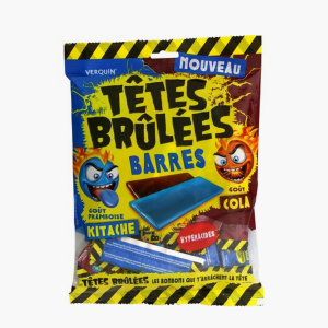 Têtes brûlées - Goûts framboise cola (200g) Têtes brûlées - Goûts framboise cola (200g)