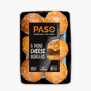 Paso - Mini cheese burgers x6 (210g) Paso - Mini cheese burgers x6 (210g)