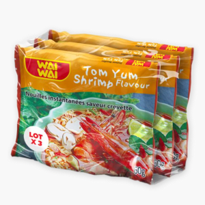 Wai Wai - Nouilles instantannées saveur crevette (3x60g) Wai Wai - Nouilles instantannées saveur crevette (3x60g)