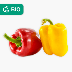 Poivrons doux bio - 2 pce (Italie) Poivrons doux bio - 2 pce (Italie)