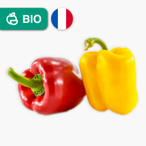 Poivrons bio - 2 pce (Pays-Bas) Poivrons bio - 2 pce (Pays-Bas)