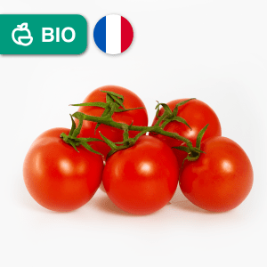 Tomates rondes grappe bio - 1 kg (France) Tomates rondes grappe bio - 1 kg (France)