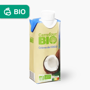 Carrefour Bio - Crème de coco bio (330ml) Carrefour Bio - Crème de coco bio (330ml)