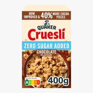 Quaker Cruesli Zero Sugar Added Chocolate 400g