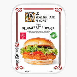 De Vegetarische Slager Pluimfeest burger 180g