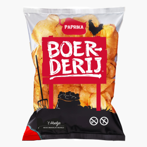 Boerderij chips Paprika 190g
