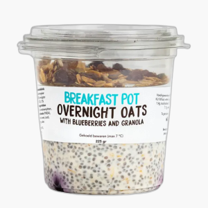 Overnight oats with blueberries and granola 225g
