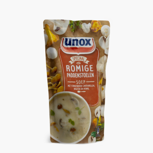 Unox Romige Paddenstoelen Soep met Fijngesneden Cantharellen, Boleten en Kervel 570 ml