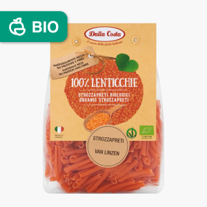 Dalla Costa Strozzapreti van rode linzen biologisch 250g