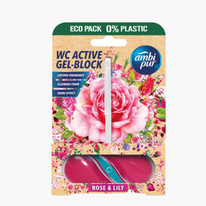 Ambipur Wc active gel-block rose lily 45g