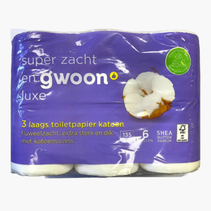 G'woon Toiletpapier Katoen 6st