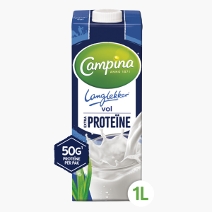 Campina Langlekker volle melk extra proteine 1L