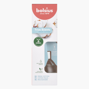 Bolsius Geurstokjes fresh cotton 60ml