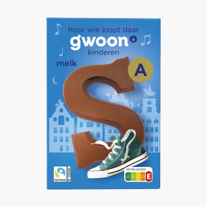 G'woon Chocoladeletter Melk 135g