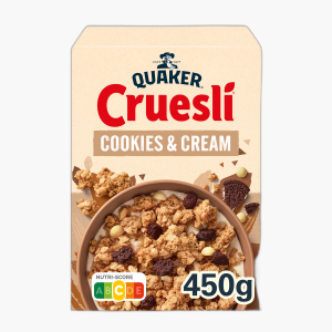 Quaker Cruesli Cookies & Cream Ontbijtgranen 450g