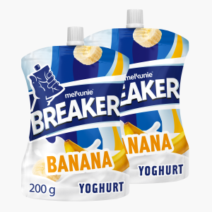 Melkunie Breaker banaan yoghurt 200g 2x