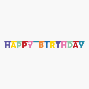 Folat Letterslinger happy birthday 1st
